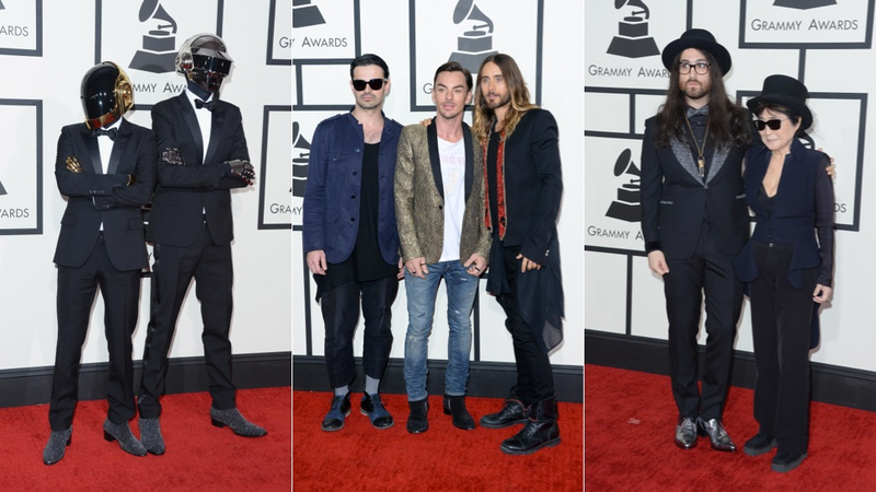 Illustration for article titled Sheers, Sparkles and Slinky Gowns at the Grammys Red Carpet